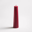 Greentree 8" Petite Pillar Candle in Bittersweet on a white background at Addison West