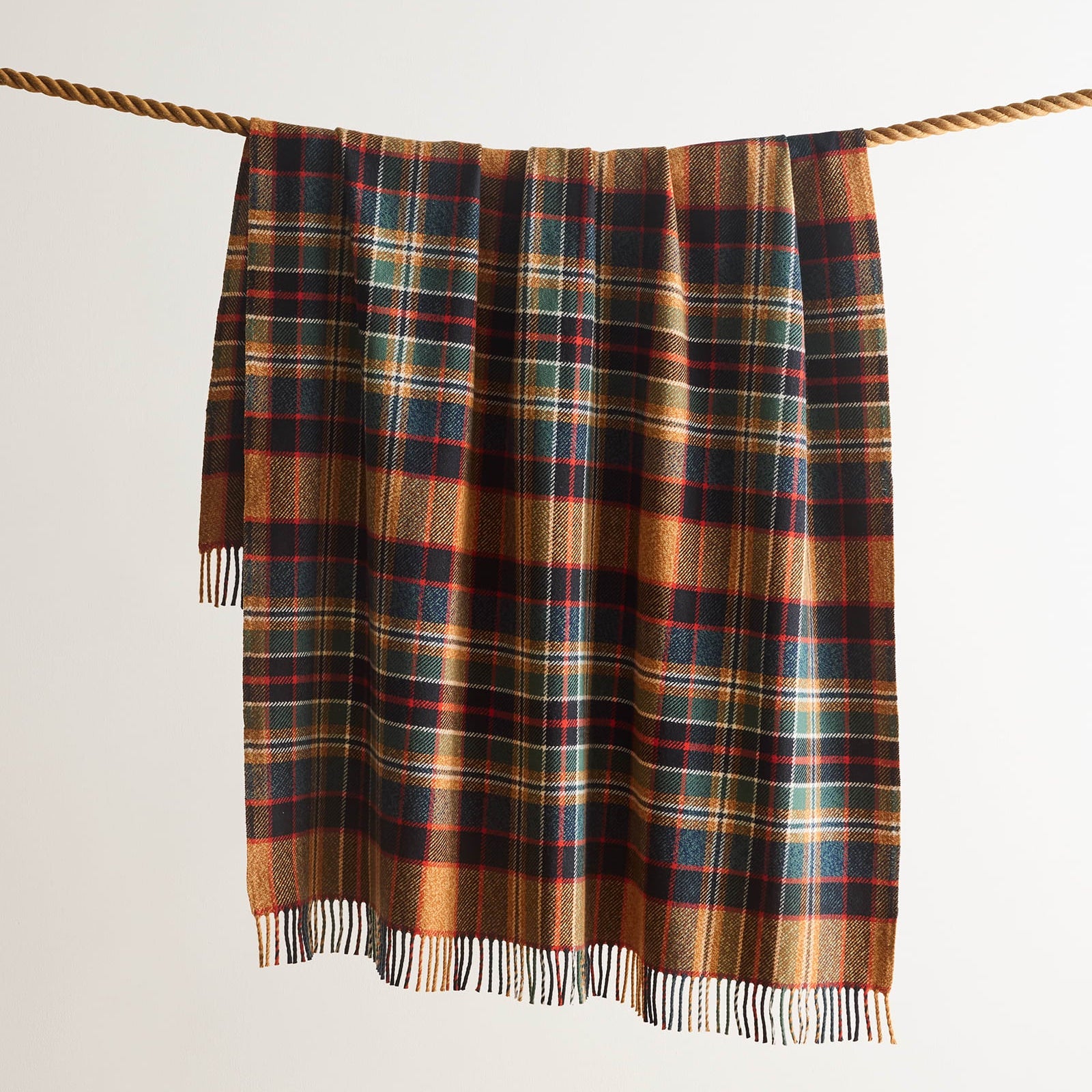 Pendleton Fireside Throw Blanket in Sycamore Gold & Green