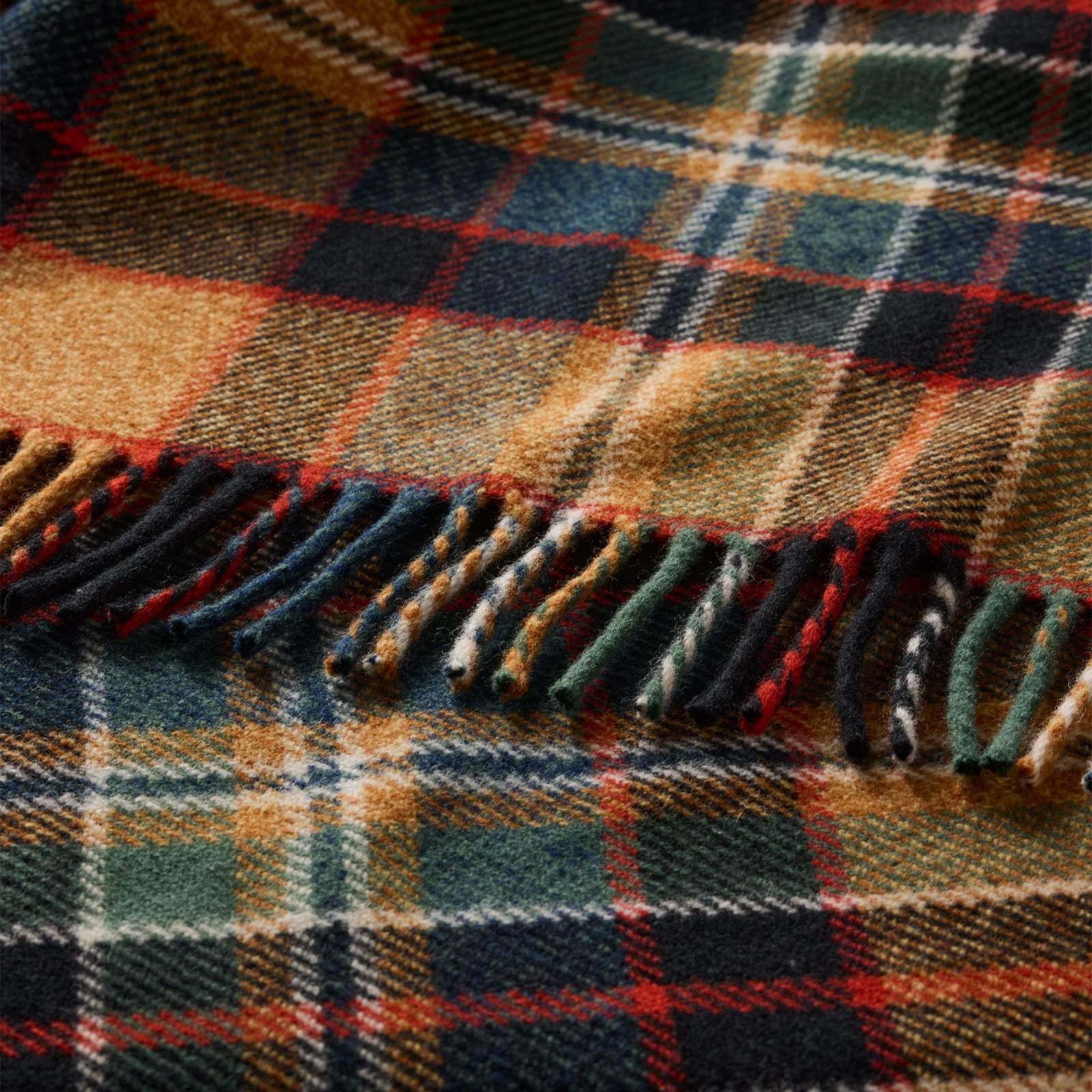 Pendleton Fireside Throw Blanket in Sycamore Gold & Green