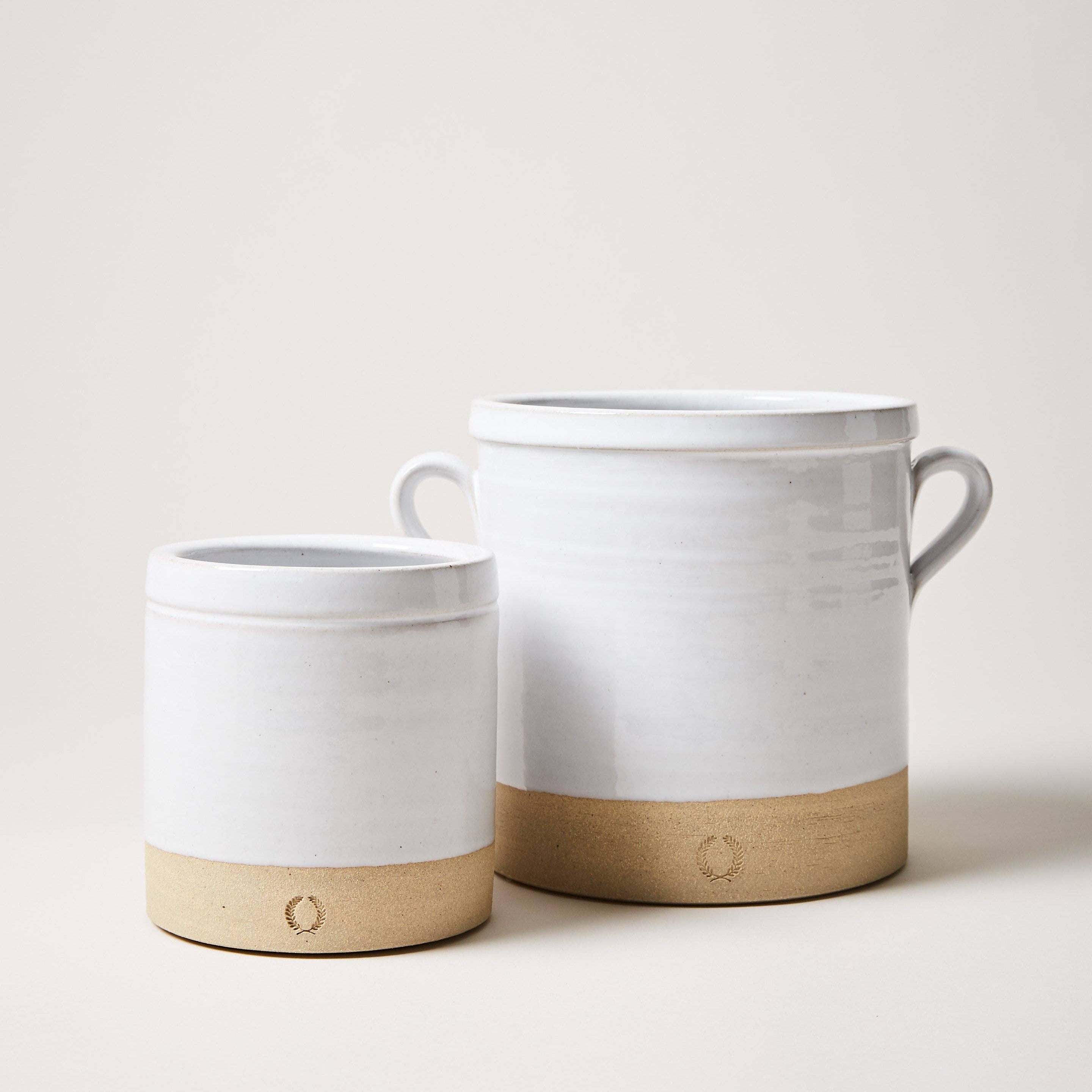 Farmhouse Pottery Silo Medium Crock on a white background at Addison West
