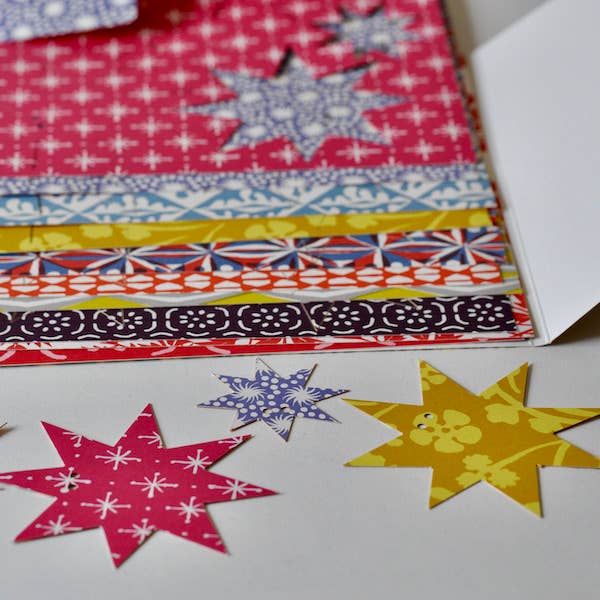 Make A Star Garland on a white background at Addison West