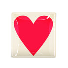 I Heart You Decoupage Glass Tray on a white background at Addison West