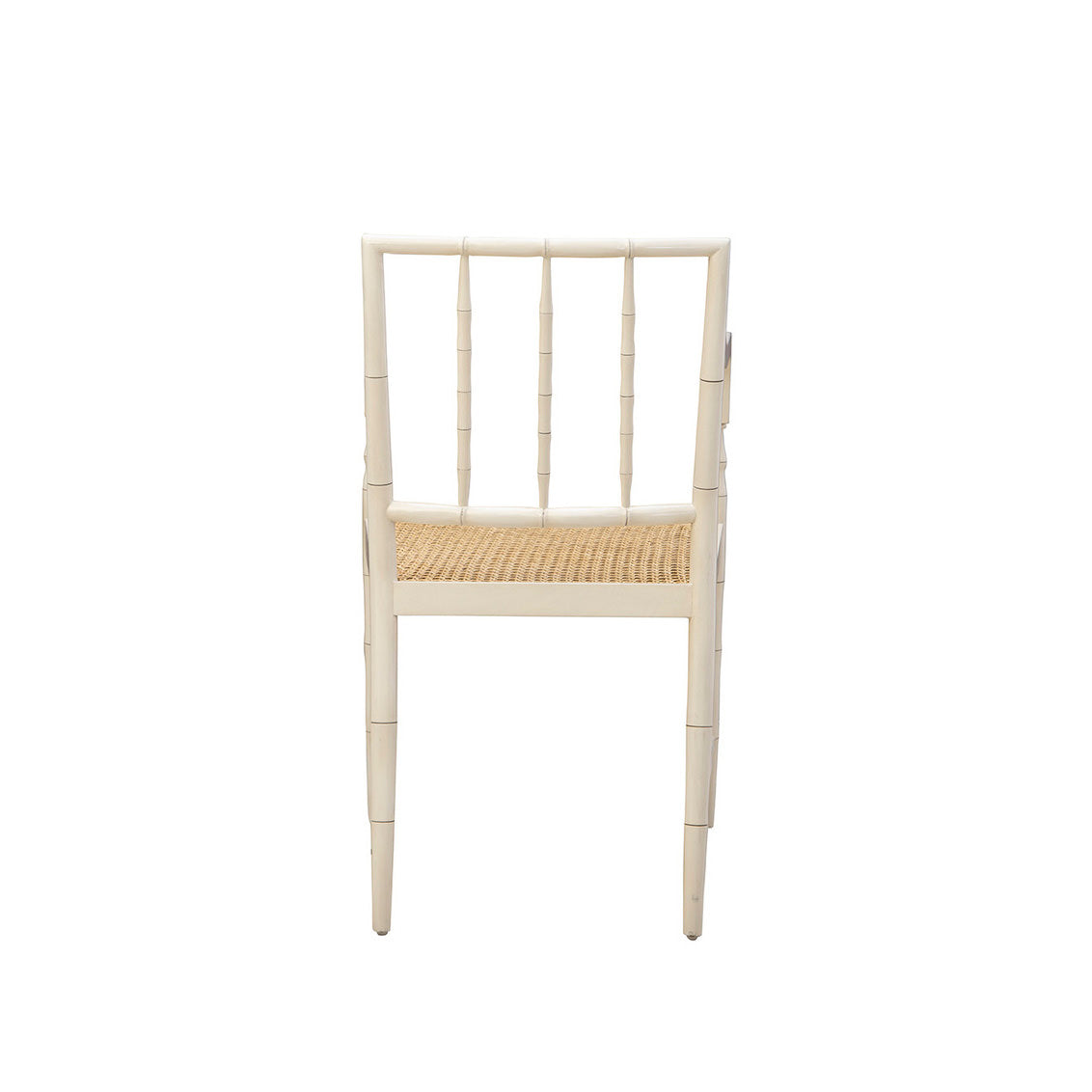 Back of Somerset Cane Armchair on a white background at Addison West