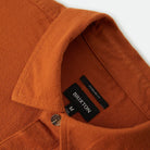 Brixton Men's Hasting LW Flannel in Caramel on plain background.