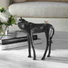 Horse and Bird Sculpture on a table at Addison West