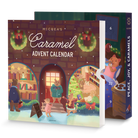 McCrea's caramel advent calendar with festive illustration of a cat family 