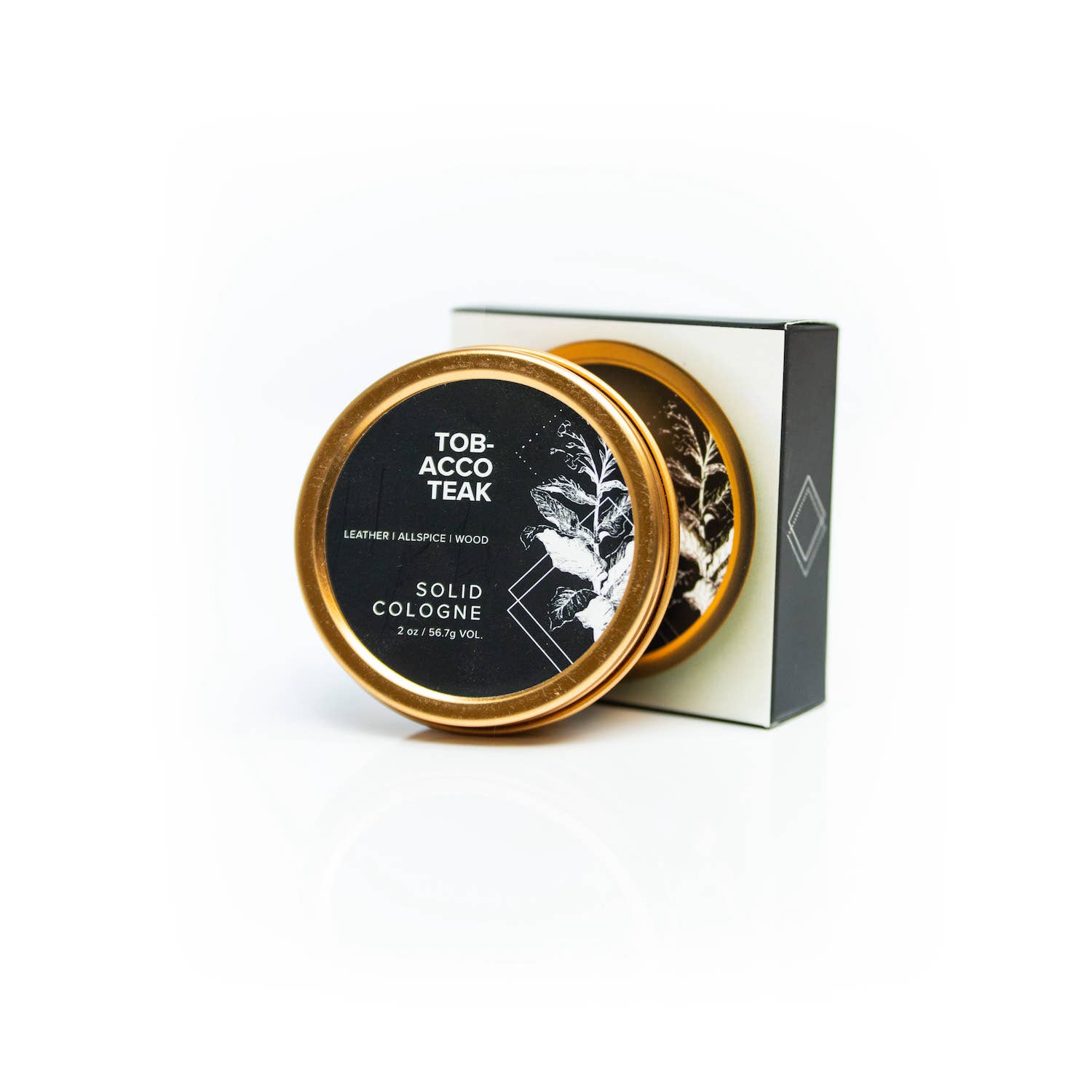 Tobacco Teak Solid Cologne on a white background at Addison West