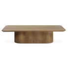 Calder Reclaimed Oak Coffee Table on a white background at Addison West