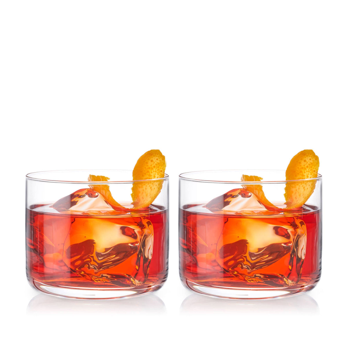 Raye™ Crystal Lowball Negroni Glasses on a white background at Addison West