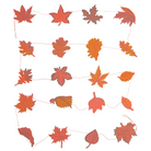 East End Press Autumn Leaves Sewn Garland on a white background at Addison West