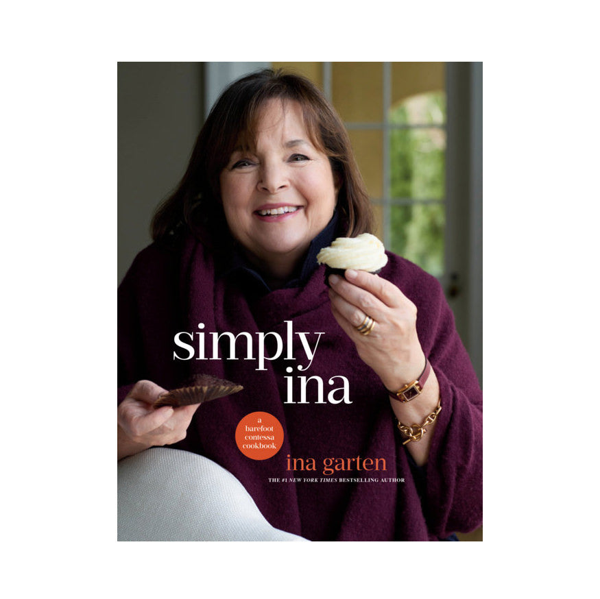 Simply Ina: A Barefoot Contessa Cookbook by Ina Garten on a white background at Addison West