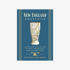 Front cover of New England Cocktails book on a white background
