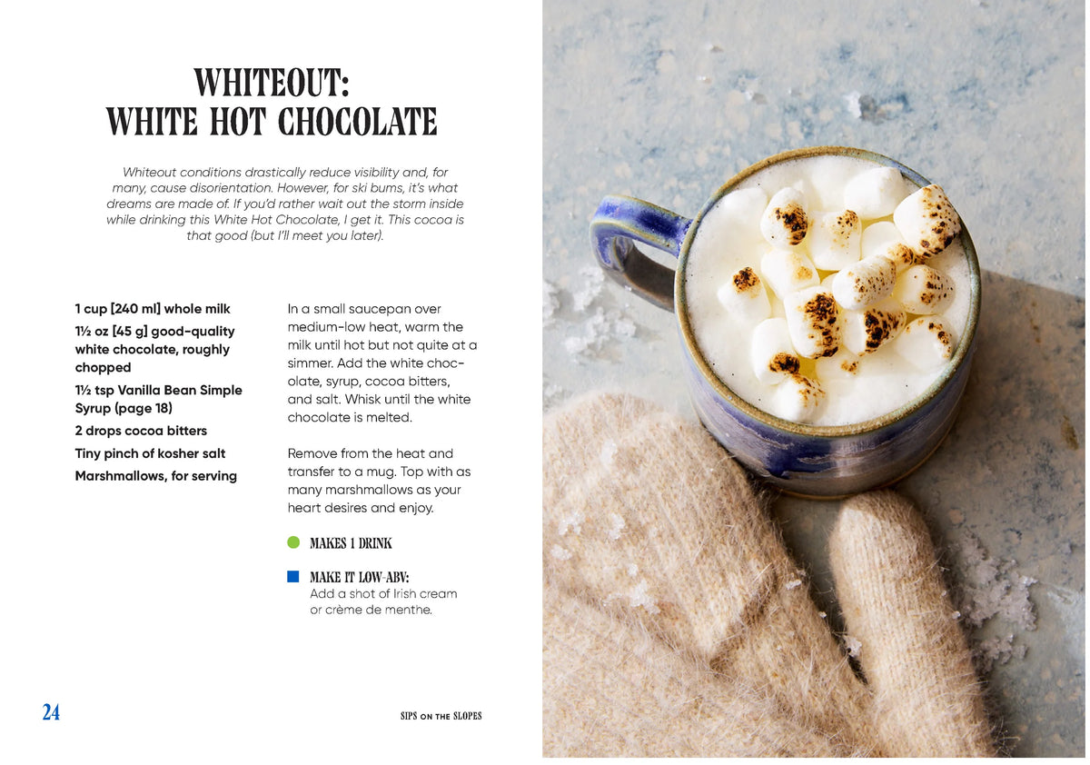 Sips on the Slopes: Drinks + Bites for Après-Ski by Kelley Epstein on a white background at Addison West