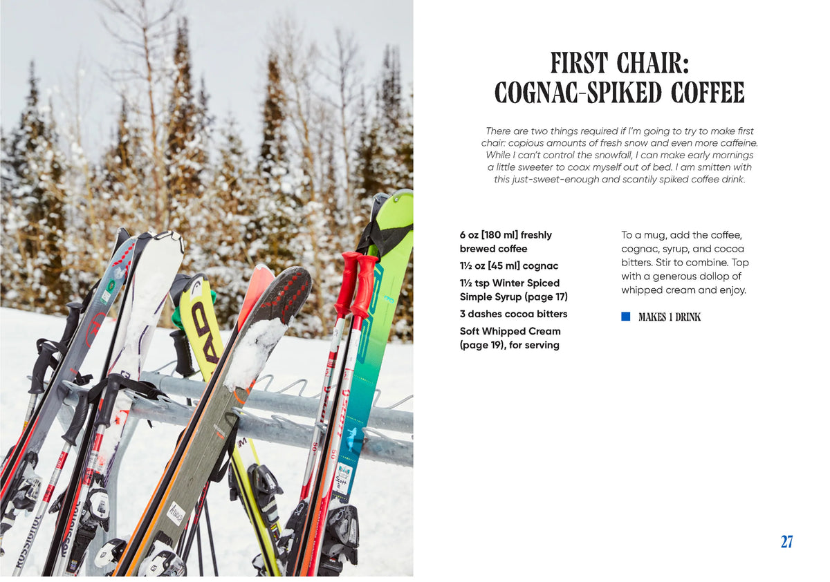 Sips on the Slopes: Drinks + Bites for Après-Ski by Kelley Epstein on a white background at Addison West