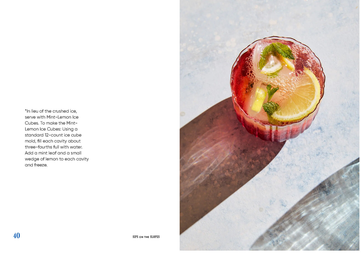 Sips on the Slopes: Drinks + Bites for Après-Ski by Kelley Epstein on a white background at Addison West