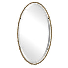 Twill Oval Mirror on a white background at Addison West