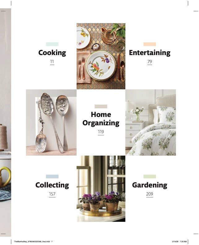 The Martha Way: Essential Principles for Mastering Home and Living by Martha Stewart on a white background at Addison West