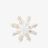 9" Paper Snowflake Ornament on a white background