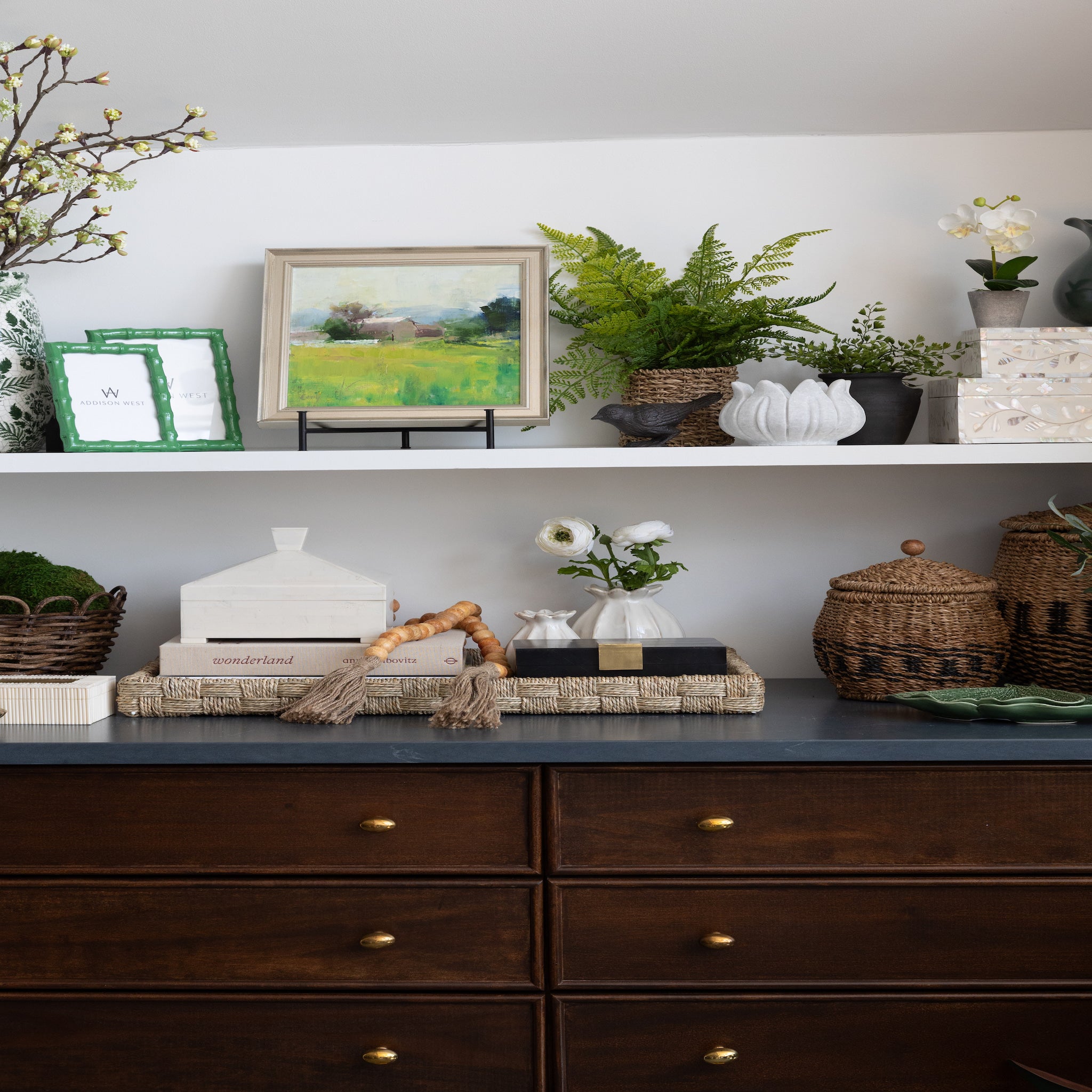 Shelf-y Rattan Tray - Addison West 