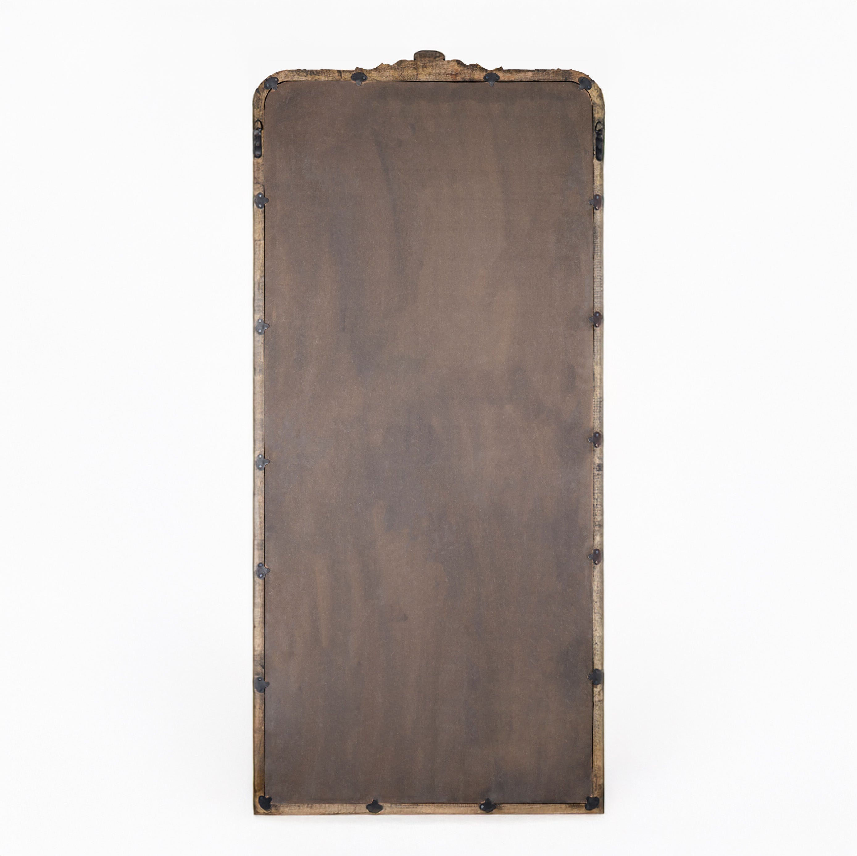 Back of Aaliyah Full Length Mirror in Natural Black on a white background at Addison West