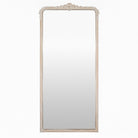 Aaliyah Full Length Mirror in Weathered White on a white background at Addison West