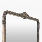 Aaliyah Mantel Mirror in Natural Black on a white background at Addison West