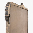 Back of Aaliyah Mantel Mirror in Natural Black on a white background at Addison West