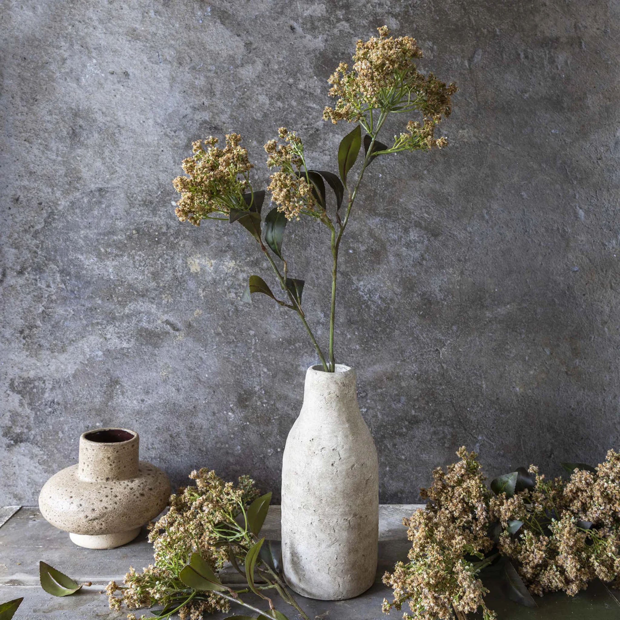 Abigail Ahern Faux Butterfly Bush in Natural on a grey background at Addison West