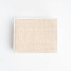 Raffia Box with Leather Trim large from the top on a white background from Addison West