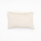 Lina Linen Lumbar Pillow in Chambray on a white background at Addison West