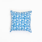 Periwinkle Blockprint 20" Pillow on a white background at Addison West