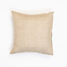 Lina Linen 24" Square Pillow in Driftwood on a white background at Addison West