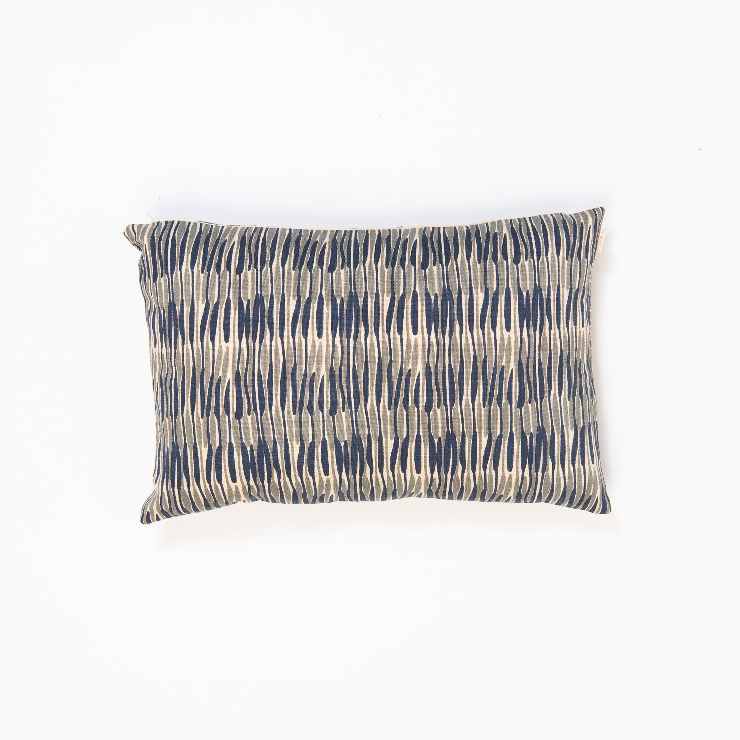 Waves & Florals Double Sided Lumbar Pillow on a white background at Addison West