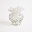 Vintage Hobnail Opalescent Vase #1 on a white background at Addison West