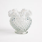 Vintage Hobnail Opalescent Vase #2 on a white background at Addison West