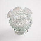 Vintage Hobnail Opalescent Vase #2 on a white background at Addison West