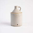 Vintage Small White Crock on a white background at Addison West