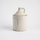 Vintage Medium White Crock on a white background at Addison West