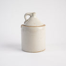 Vintage Medium White Crock on a white background at Addison West