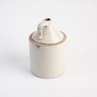 Vintage Medium White Crock on a white background at Addison West