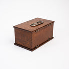 Vintage Wood Two Compartment Box on a white background at Addison West