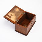 Vintage Wood Two Compartment Box on a white background at Addison West