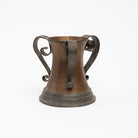 Vintage Copper and Pewter Handled Vessel on a white background at Addison West