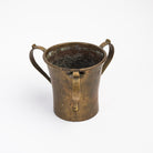 Vintage Brass Handled Vessel on a white background at Addison West