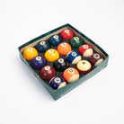 Vintage Pool Balls on a white background at Addison West