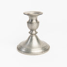 Vintage Web Weighted Pewter Candlesticks on a white background at Addison West