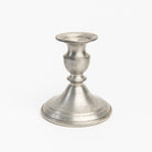 Vintage Web Weighted Pewter Candlesticks on a white background at Addison West