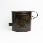Vintage Tole Painted Ash Pail on a white background at Addison West