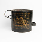 Vintage Tole Painted Ash Pail on a white background at Addison West