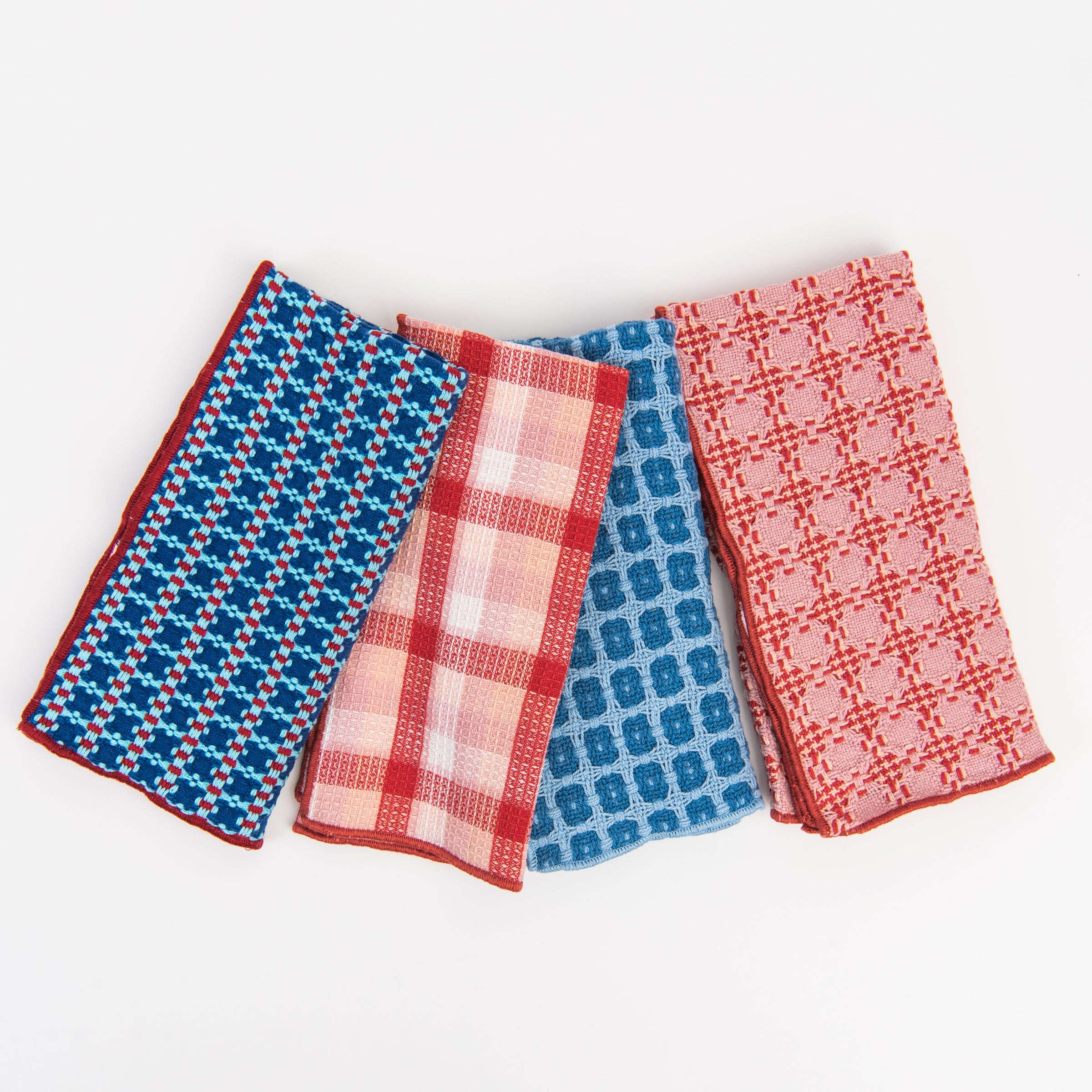 Bistro Cotton Waffle Weave Napkins on a white background at Addison West